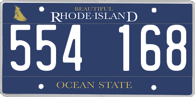 RI license plate 554168