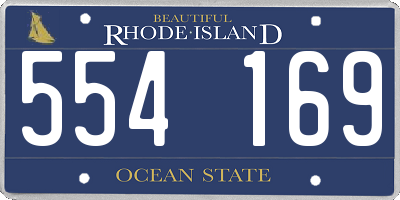 RI license plate 554169