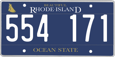 RI license plate 554171