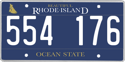 RI license plate 554176