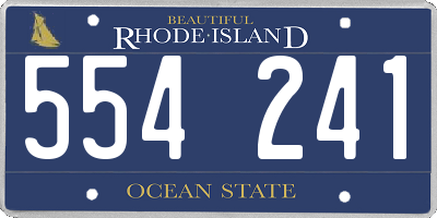 RI license plate 554241