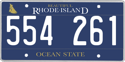 RI license plate 554261