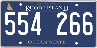 RI license plate 554266