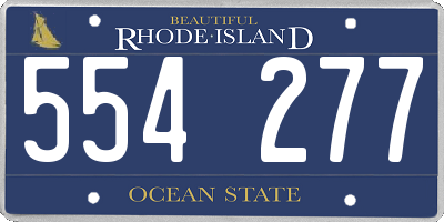 RI license plate 554277
