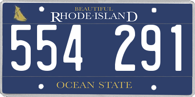 RI license plate 554291