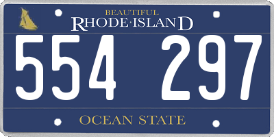 RI license plate 554297