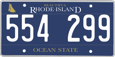 RI license plate 554299