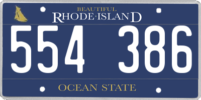 RI license plate 554386