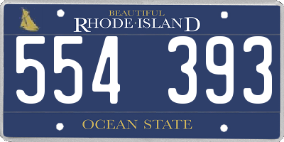 RI license plate 554393