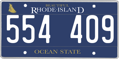 RI license plate 554409