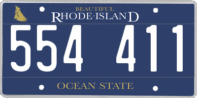RI license plate 554411