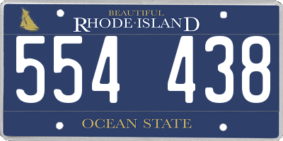 RI license plate 554438