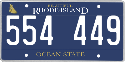 RI license plate 554449