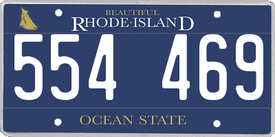 RI license plate 554469