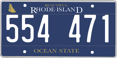 RI license plate 554471
