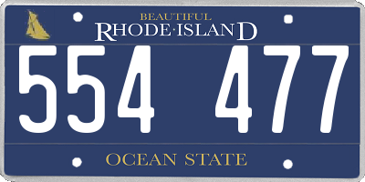 RI license plate 554477