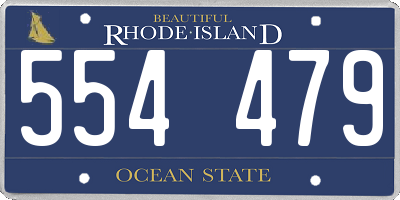RI license plate 554479
