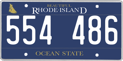 RI license plate 554486