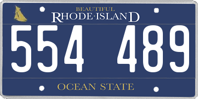 RI license plate 554489