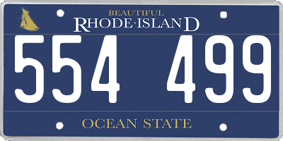 RI license plate 554499