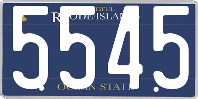 RI license plate 5545