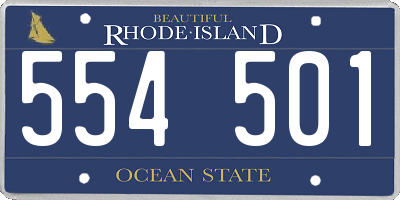 RI license plate 554501