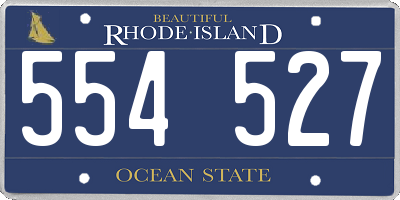 RI license plate 554527