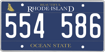 RI license plate 554586