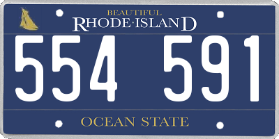 RI license plate 554591