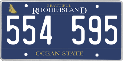 RI license plate 554595