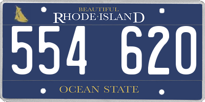 RI license plate 554620