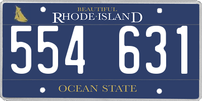 RI license plate 554631