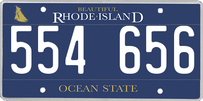 RI license plate 554656