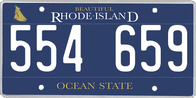 RI license plate 554659
