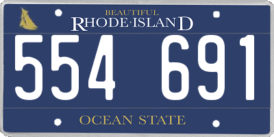 RI license plate 554691