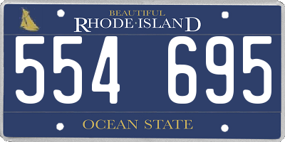 RI license plate 554695