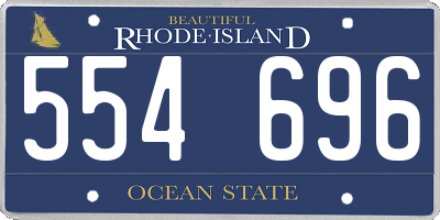RI license plate 554696