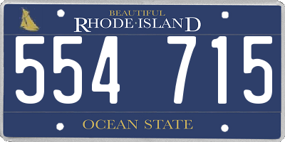 RI license plate 554715