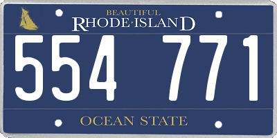 RI license plate 554771