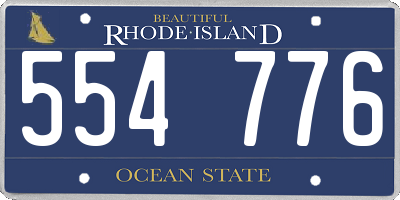 RI license plate 554776
