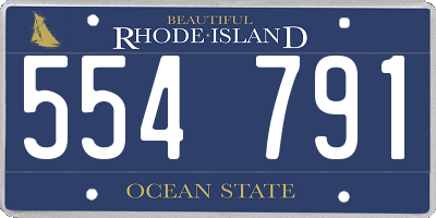 RI license plate 554791