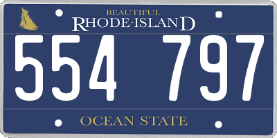 RI license plate 554797