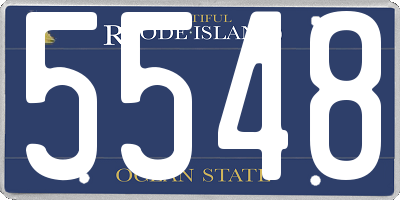 RI license plate 5548
