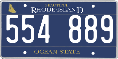 RI license plate 554889