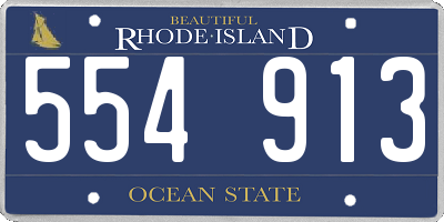 RI license plate 554913