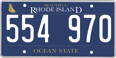 RI license plate 554970