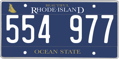 RI license plate 554977