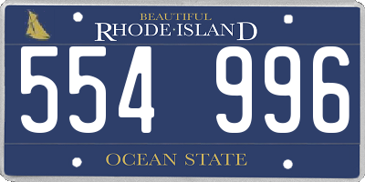 RI license plate 554996