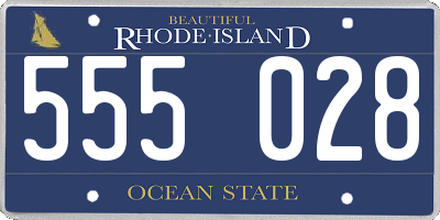 RI license plate 555028