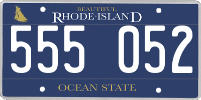 RI license plate 555052